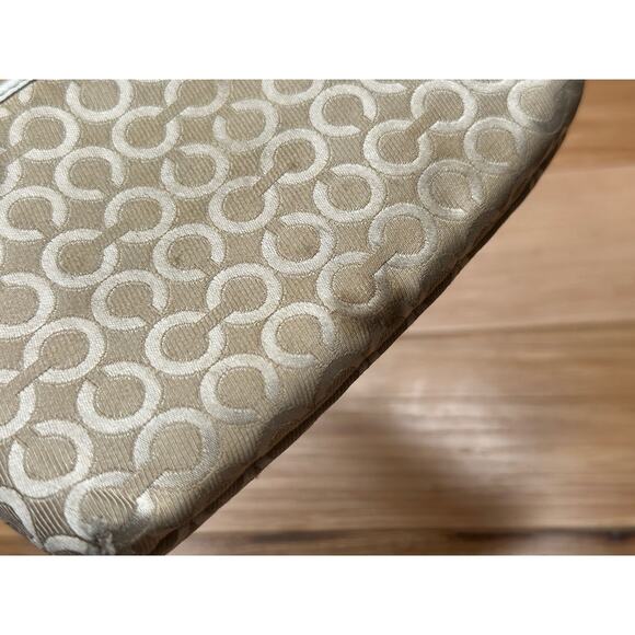 Coach: Tan Graphic Wristlet - Picture 7 of 7